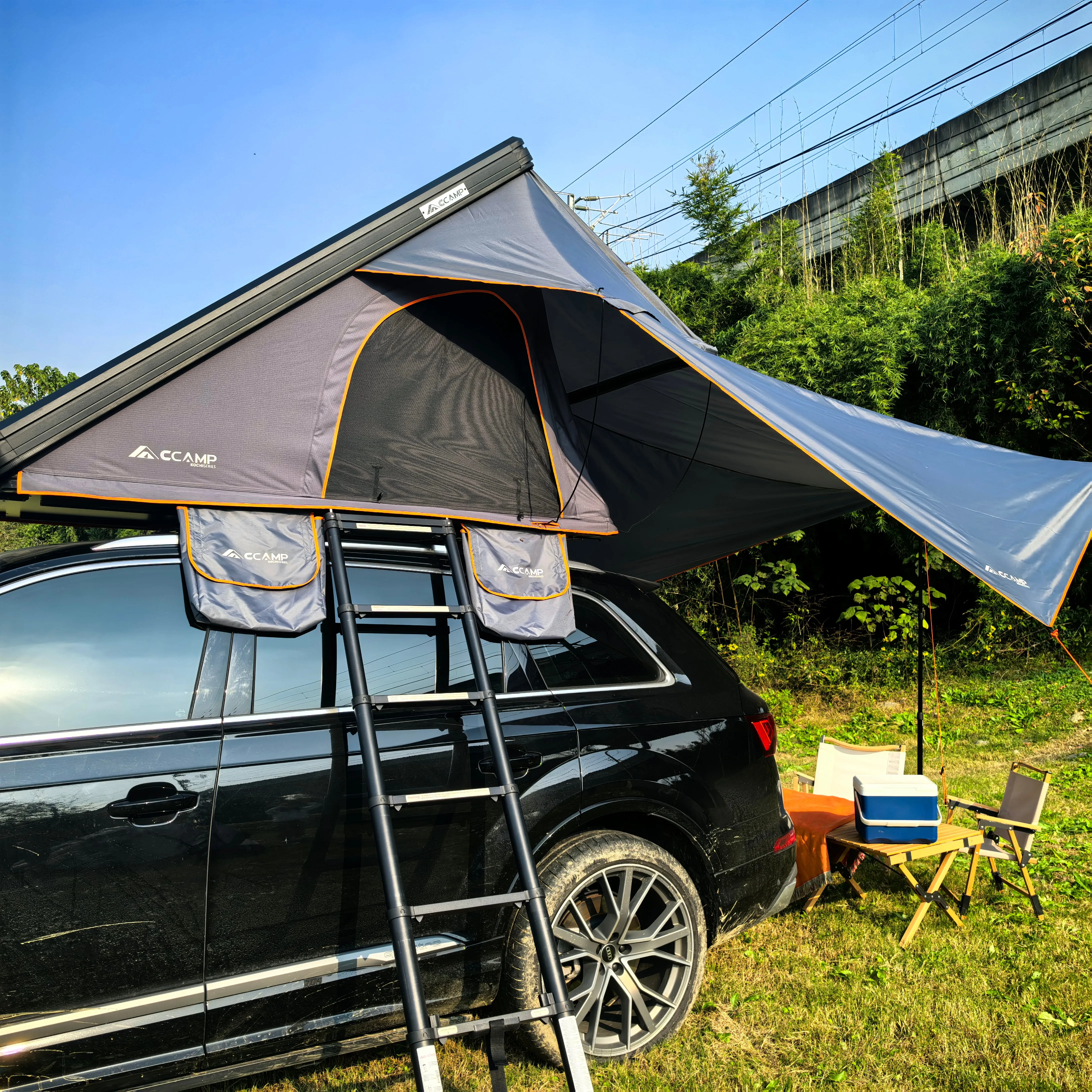 Super Slimline Max Rooftop Tent Plus Zipping Awning