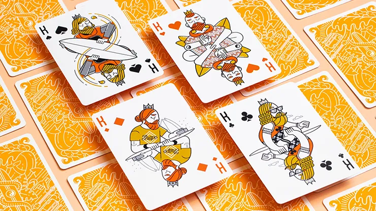 Surfboard v2 Marked Playing Cards USPCC