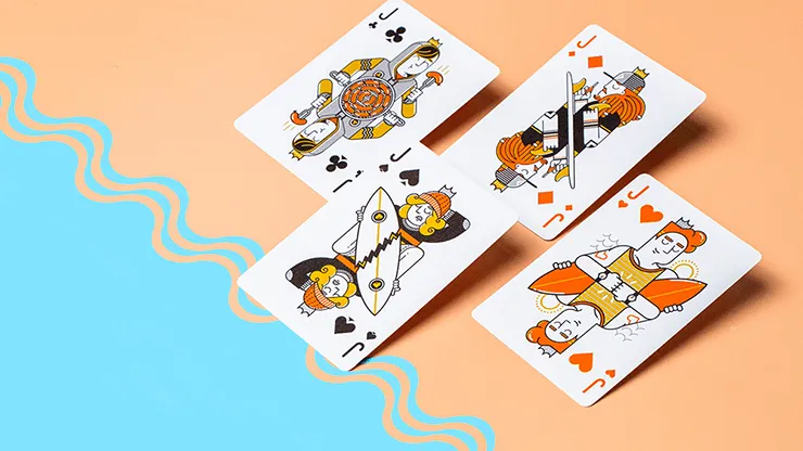 Surfboard v2 Marked Playing Cards USPCC