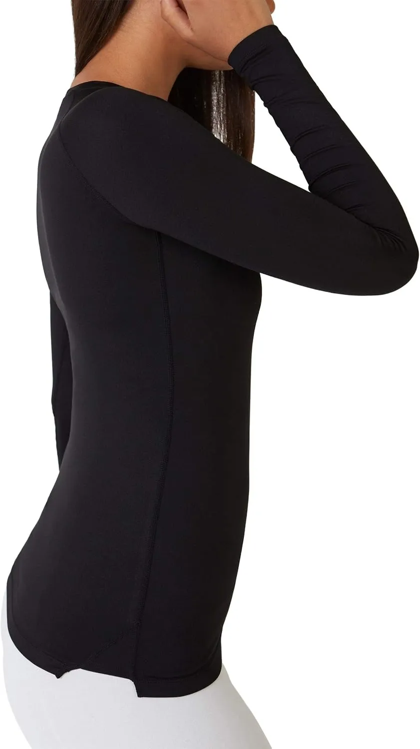 TCA Super Thermal Long Sleeve Women Running, Ski Base Layer - Compression Shirts Woman, Workout Tops for Women