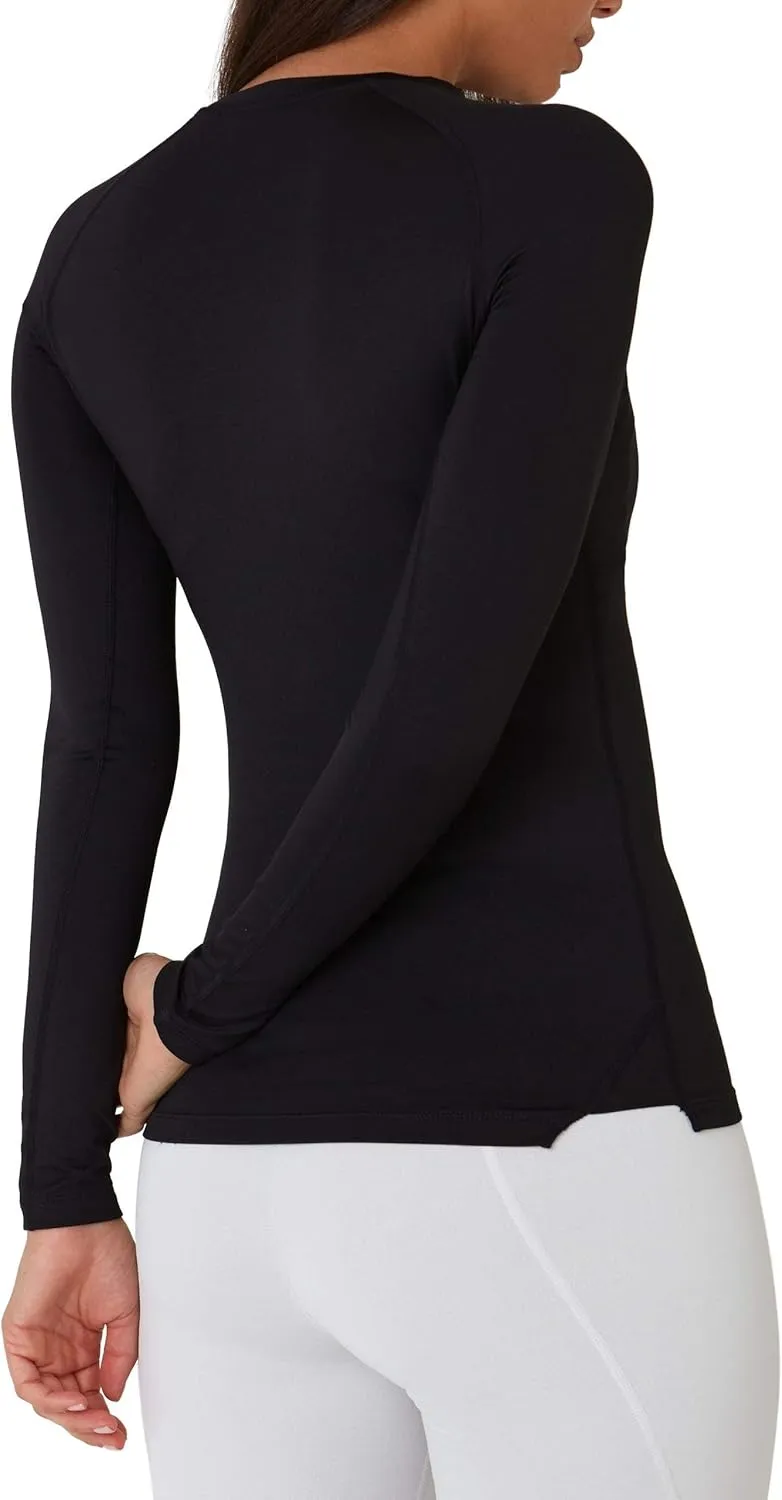 TCA Super Thermal Long Sleeve Women Running, Ski Base Layer - Compression Shirts Woman, Workout Tops for Women