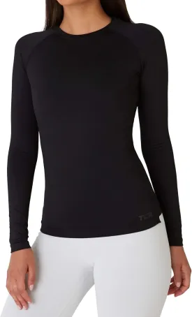 TCA Super Thermal Long Sleeve Women Running, Ski Base Layer - Compression Shirts Woman, Workout Tops for Women