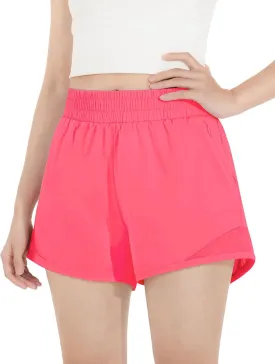 Witwot Girls Athletic Shorts for Teens Kids Running Soccer Shorts Light Weight Sports Active Shorts with Zip Pocket