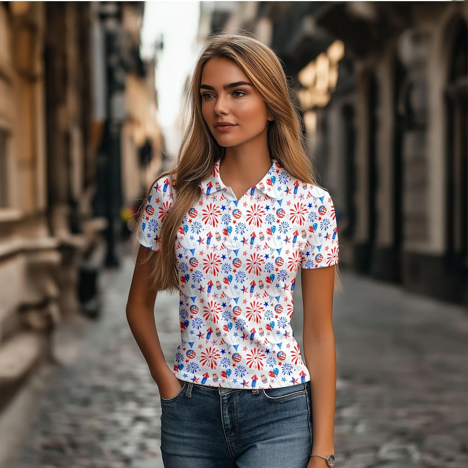 Womens Golf Shirt Funny Golf Shirts for Woman Short Sleeve Shirts for Tennis
